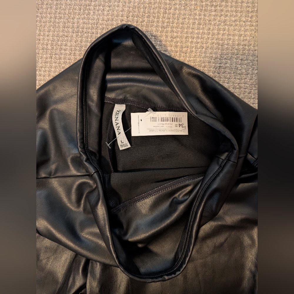 Black Faux Leather Leggings
